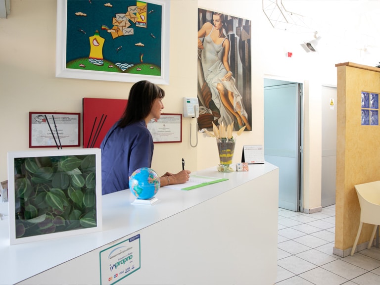 accoglienza studio dentistico
